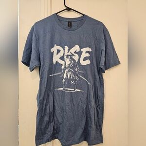 Rise Blue Samurai Graphic T-Shirt